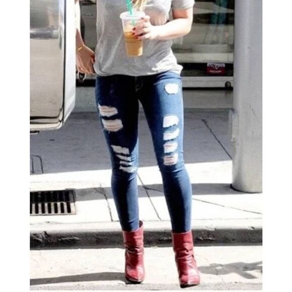 FRAME Le Skinny The Jeans Distressed 29 - Picture 1 of 10